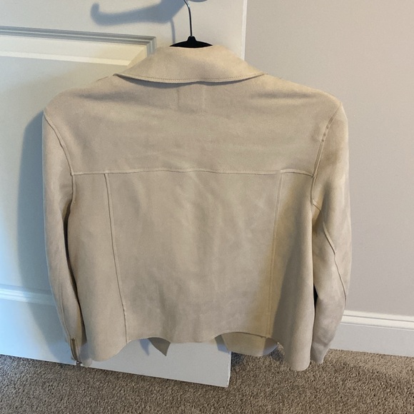 H&M Faux Suede Open Biker Jacket - Picture 6 of 7